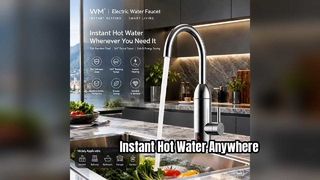 220V 3300W Basin Sink Tap Pemanas Dengan Tampilan Suhu Instan Instan Pemanas Air Tap Dapur