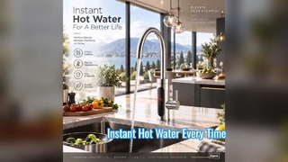 Tampilan Digital Keran Dapur Air Panas Instan