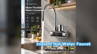 Keran Air Panas Listrik untuk Wastafel Dapur Keran untuk pemanas air listrik tanpa tangki