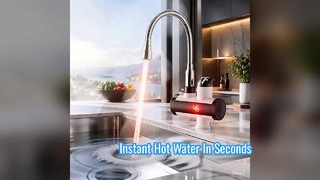 Faucet Air Panas Instan Dengan Tampilan Suhu LEDKeran untuk pemanas air listrik tanpa tangki