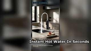 3s Pemanasan Cepat Keran Air Panas dan Dingin Listrik Dengan LED Digital Display Faucet Dingin Dan Panas