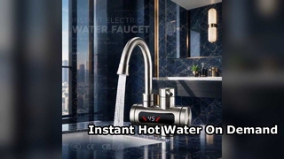 Keran Air Panas Instan Keran Kamar Mandi Stainless Steel