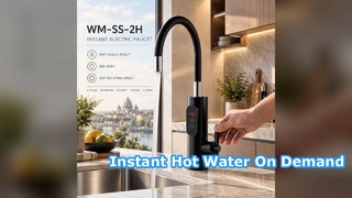 Keran Air Panas Instan untuk Dapur dan Kamar Mandi Keran Pemanas Air Listrik Tanpa Tangki Bahan ABS,