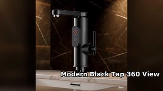 Keran Kamar Mandi Hitam Modern 360 Lihat Desain Gaya Eropa